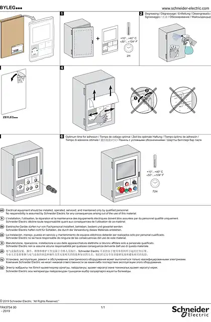 schneider施耐德ZBYLEG... Legends panel_ 说明书